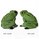Apple Frog toy, made of felt, interior toy. Miniature figurines. Zoolend Olgi K. Ярмарка Мастеров.  Фото №6