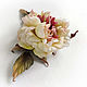 Rose silk brooch ' GALA'. Brooches. natalya-4 (natalya-4). Online shopping on My Livemaster.  Фото №2