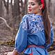  Фиалка. Блузки. Елена. Бохо одежда 'Дело вкуса' (elena-delovkusa). Интернет-магазин Ярмарка Мастеров.  Фото №2