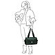 Сумка из зелёной кожи Business woman. Классическая сумка. Кожаные сумки ALSWA. Интернет-магазин Ярмарка Мастеров.  Фото №2