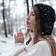Чепчик с пайетками. Шапки. Тёплый мир - роскошь ручной работы. Интернет-магазин Ярмарка Мастеров.  Фото №2