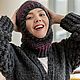 Balaclava Fashionable women's Knitted hat. Balaclava. Knitting_larka. Интернет-магазин Ярмарка Мастеров.  Фото №2