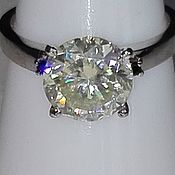 Украшения handmade. Livemaster - original item 2.6 carat moissanite ring 