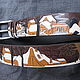 strap leather 'Winter landscape', Straps, Moscow,  Фото №1