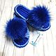 Women's slippers with a pompom. Slippers. irina-sag. My Livemaster. Фото №4