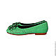 Order Python ballet flats from SYMPHONY. Exotic Workshop Python Fashion. Livemaster. . Ballet flats Фото №3