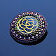 Handmade beaded brooch with cabochon, Brooches, Moscow,  Фото №1