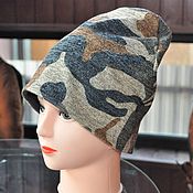 Аксессуары handmade. Livemaster - original item Hat made of knitted knitwear on fleece 