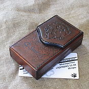 Сувениры и подарки handmade. Livemaster - original item Captain Black cigar case with a personal inscription. Handmade.