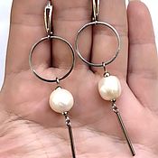 Украшения handmade. Livemaster - original item Copy of Earrings with pearls. Handmade.