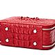 Сумка женская из кожи крокодила IMA0707R1. Классическая сумка. CrocShop товары из экзотической кожи. Ярмарка Мастеров.  Фото №7