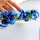 A wreath on the head 'With blue flowers and blackberries'. Tiaras. FLOWERRINA (flowerina). My Livemaster. Фото №6
