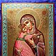 Our lady of Vladimir with coinage and enamel. Icons. svetmiru. My Livemaster. Фото №6