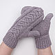 Knitted mittens with merino braids. Mittens. Knitwear shop Fairy Tale by Irina. My Livemaster. Фото №4
