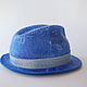 Женская шляпа федора "Музыка дождя". Шляпы. Fiona. Интернет-магазин Ярмарка Мастеров.  Фото №2