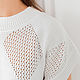 Джемпер летний с ромбами. Джемперы. Sasha`s Custom Knits. Ярмарка Мастеров.  Фото №5