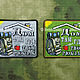 Order Patch HOME is WHERE YOUR BACKPACK (gray / field). Beloretskie Patches. Livemaster. . Doll houses Фото №3