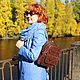 Order  Brown Leather Backpack for Women Tracy Mod. R29p-622. Natalia Kalinovskaya. Livemaster. . Backpacks Фото №3