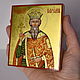 ВЛАДИМИР святой равноапостольный князь , рукописная икона 9 - 10.5 см, Иконы, Южа,  Фото №1