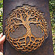 Order Leather painting 'Tree of life' - turquoise. schwanzchen. Livemaster. . Pictures Фото №3