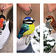Earrings 'Snegiri'. Collection ' Winter birds'. Earrings. Coffeelena. My Livemaster. Фото №6