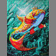 Картина маслом "Золотая рыбка", Картины, Моршанск,  Фото №1