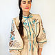 Luxurious dress in ethnic style 'Turquoise' hand embroidery. Dresses. KVITKA. Online shopping on My Livemaster.  Фото №2