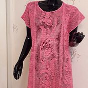Одежда handmade. Livemaster - original item Pink knitted tunic. Handmade.