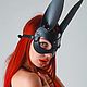 Bunny mask, black, genuine leather. Carnival masks. Sboy_brand.leather. Online shopping on My Livemaster.  Фото №2