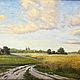 Пейзаж "Раздолье" 40х60 холст, масло. Картины. 'Art Vision' -  картины Оксаны Посновой.. Интернет-магазин Ярмарка Мастеров.  Фото №2