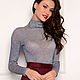 Order Turtleneck blue knitted with lurex elegant, gold. mozaika-rus. Livemaster. . Turtleneck Sweaters Фото №3