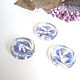 Transparent Buttons are Handmade from Resin Frozen Summer. Buttons. WonderLand. My Livemaster. Фото №13