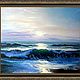 Seascape oil Painting on canvas -"Morning on the sea". Pictures. Filin-art. My Livemaster. Фото №4