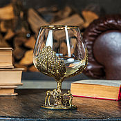 Бокал для виски Лев в подарочной коробке, 340 мл