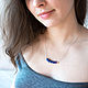 Lapis lazuli necklace 925 silver, Pendants, Moscow,  Фото №1