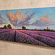 Order Painting 'Fields of lavender' 32 x 80 cm. Zhaldak Eduard paintings. Livemaster. . Pictures Фото №3
