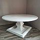 TABLES: Solid oak round table with rotating removable table top. Tables. Joinery in Altai. Online shopping on My Livemaster.  Фото №2