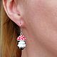 Серьги: Мухоморы. Серьги классические. Elena(LittleJoysLab). Ярмарка Мастеров.  Фото №6