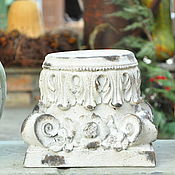 Для дома и интерьера handmade. Livemaster - original item Stand-candlestick Shabby chic, console, half-column. Handmade.