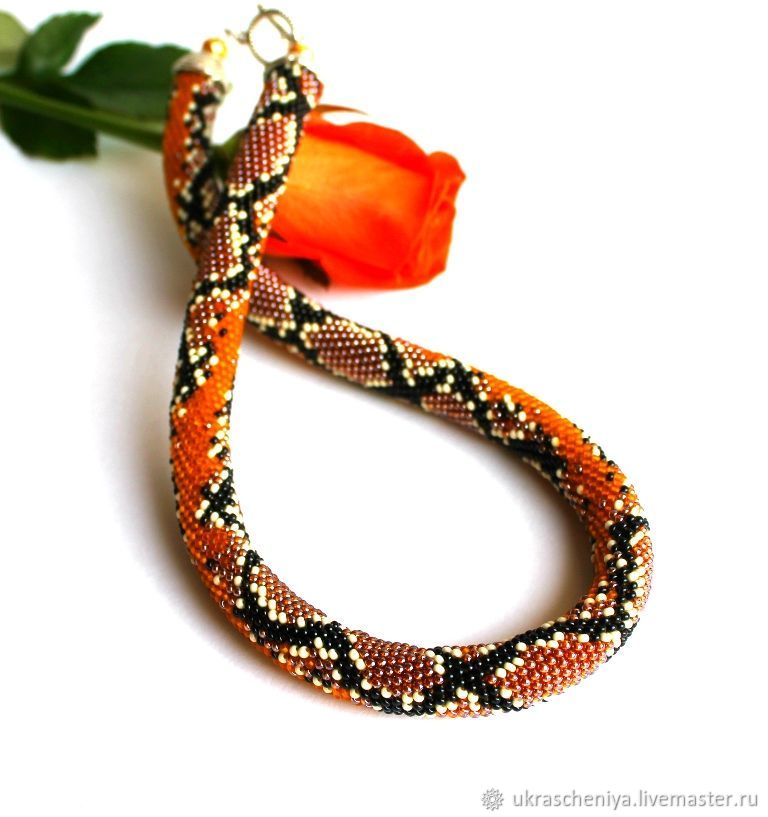 Harness beaded 'Honey snake', Necklace, Ryazan,  Фото №1