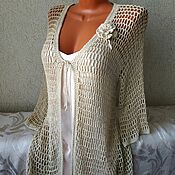 Одежда handmade. Livemaster - original item Jacket-cardigan-mesh 