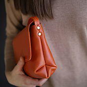 Сумки и аксессуары handmade. Livemaster - original item Leather bag red. Handmade.