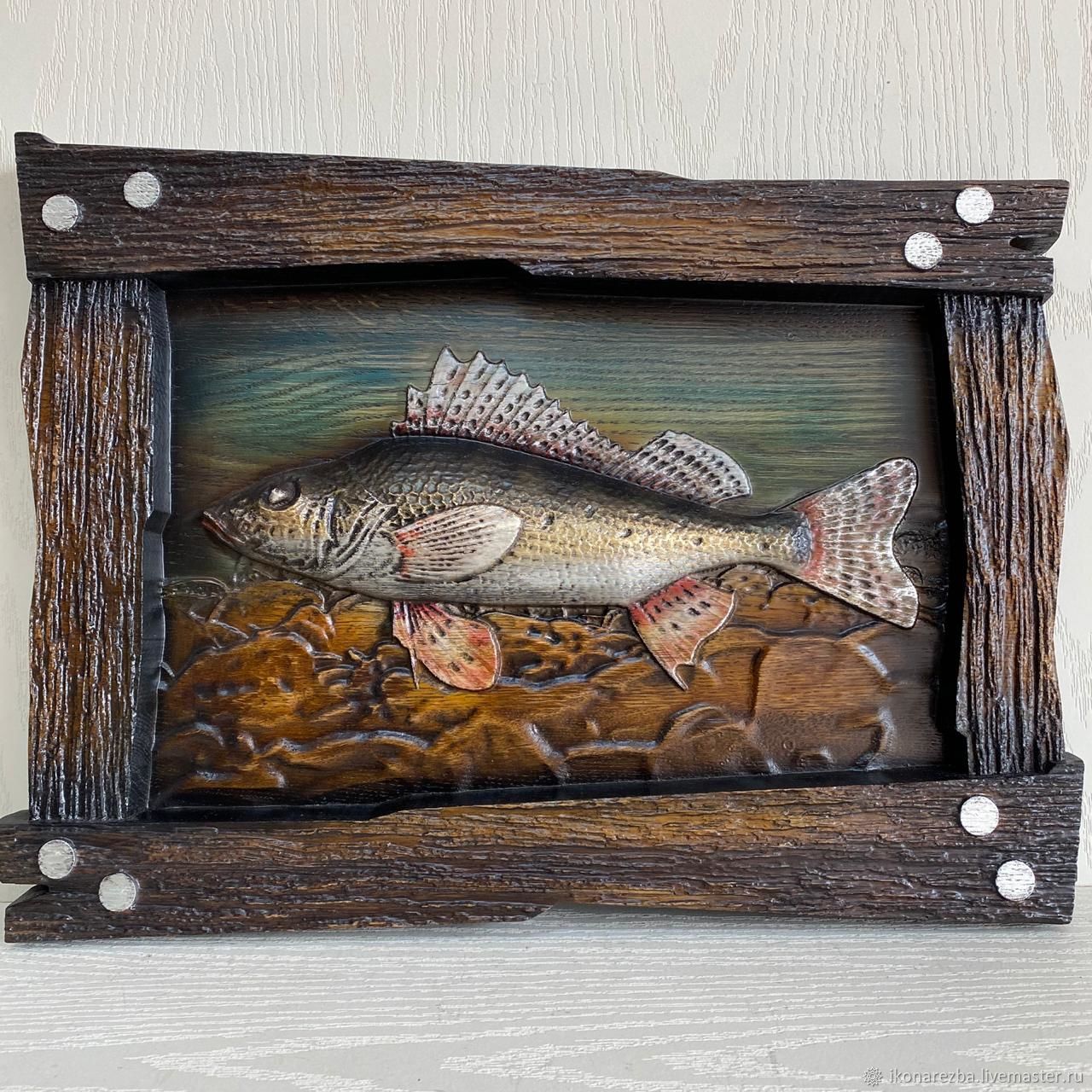 Панно: Картины: Панно Ёрш – купить на Ярмарке Мастеров – OPXYMRU ...