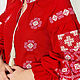 Вышиванка женская "Зоря" бордо. Народные рубахи. Etno Moda. Интернет-магазин Ярмарка Мастеров.  Фото №2