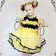 Carnival costume 'Bee' Art.-150. Carnival costumes for children. ModSister. My Livemaster. Фото №6