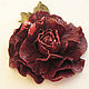 The colors of the skin.Decoration brooch pin BURGUNDY ROSE. Brooches. Irina Vladi. My Livemaster. Фото №6