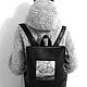 Youth backpack 'Starry night'. Backpacks. Leather-Art. My Livemaster. Фото №6