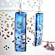 Order Transparent Earrings Lavender Sticks Wild Flowers Blue Boho. WonderLand. Livemaster. . Earrings Фото №3