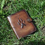 Leather, personalized, vintage wallet №16