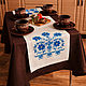 Linen path with Russian embroidery p. 40/90 fig.297. Souvenirs3. flax&lace. Online shopping on My Livemaster.  Фото №2
